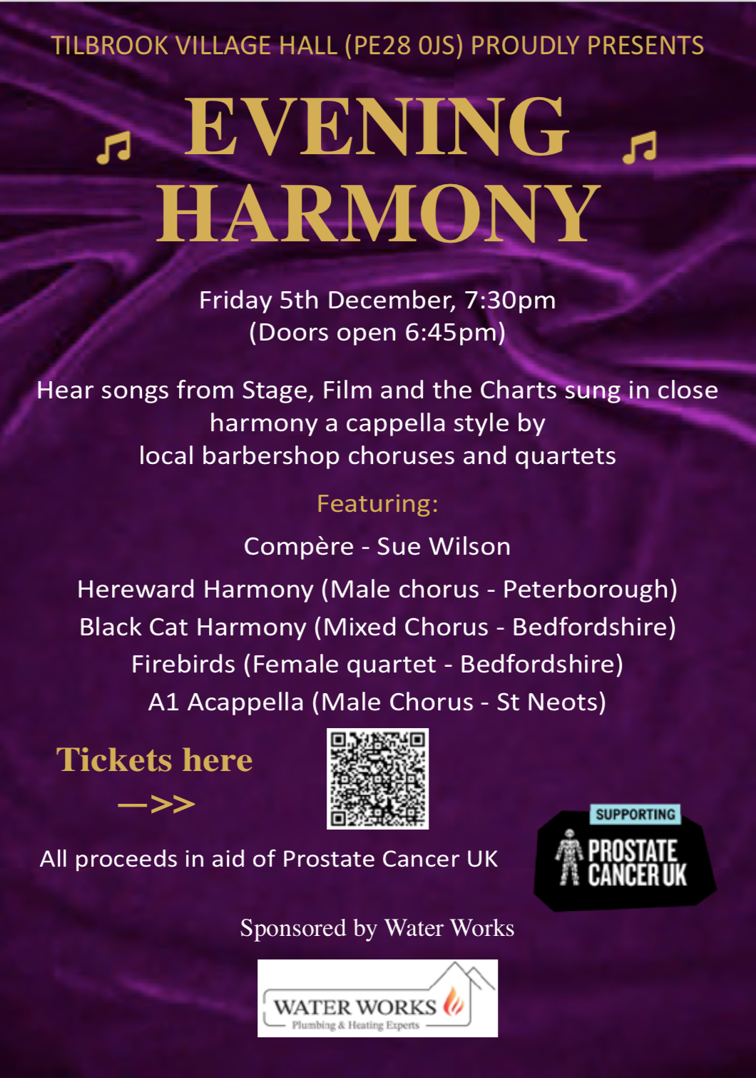 Charity show in aid of Prostate Cancer UK